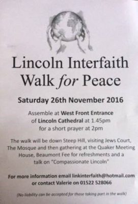 Lincoln Interfaith walk 2016